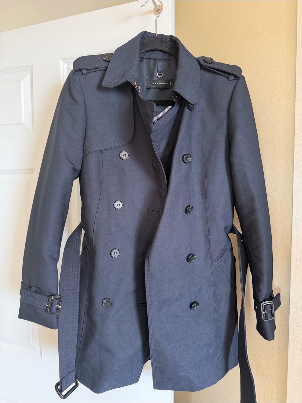 Zara Navy Trench Coat